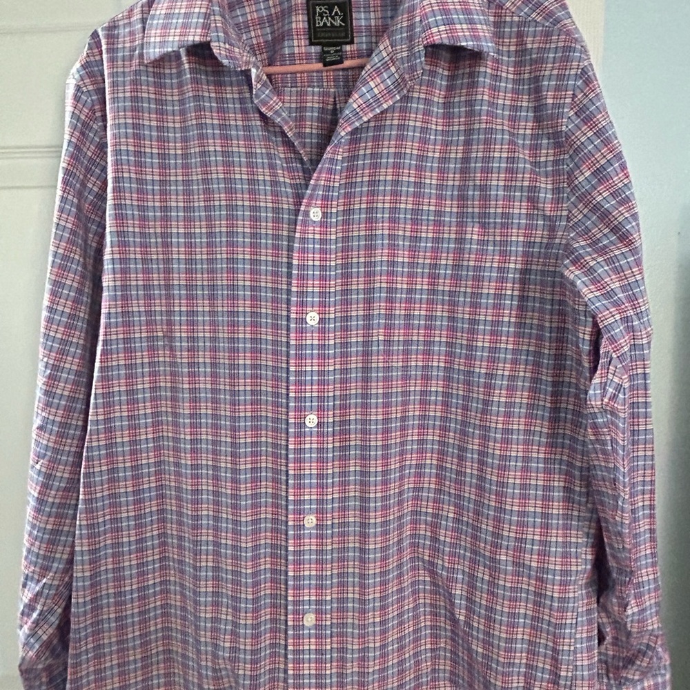Jos. A. Bank Multicolor Plaid Button Down Shirt